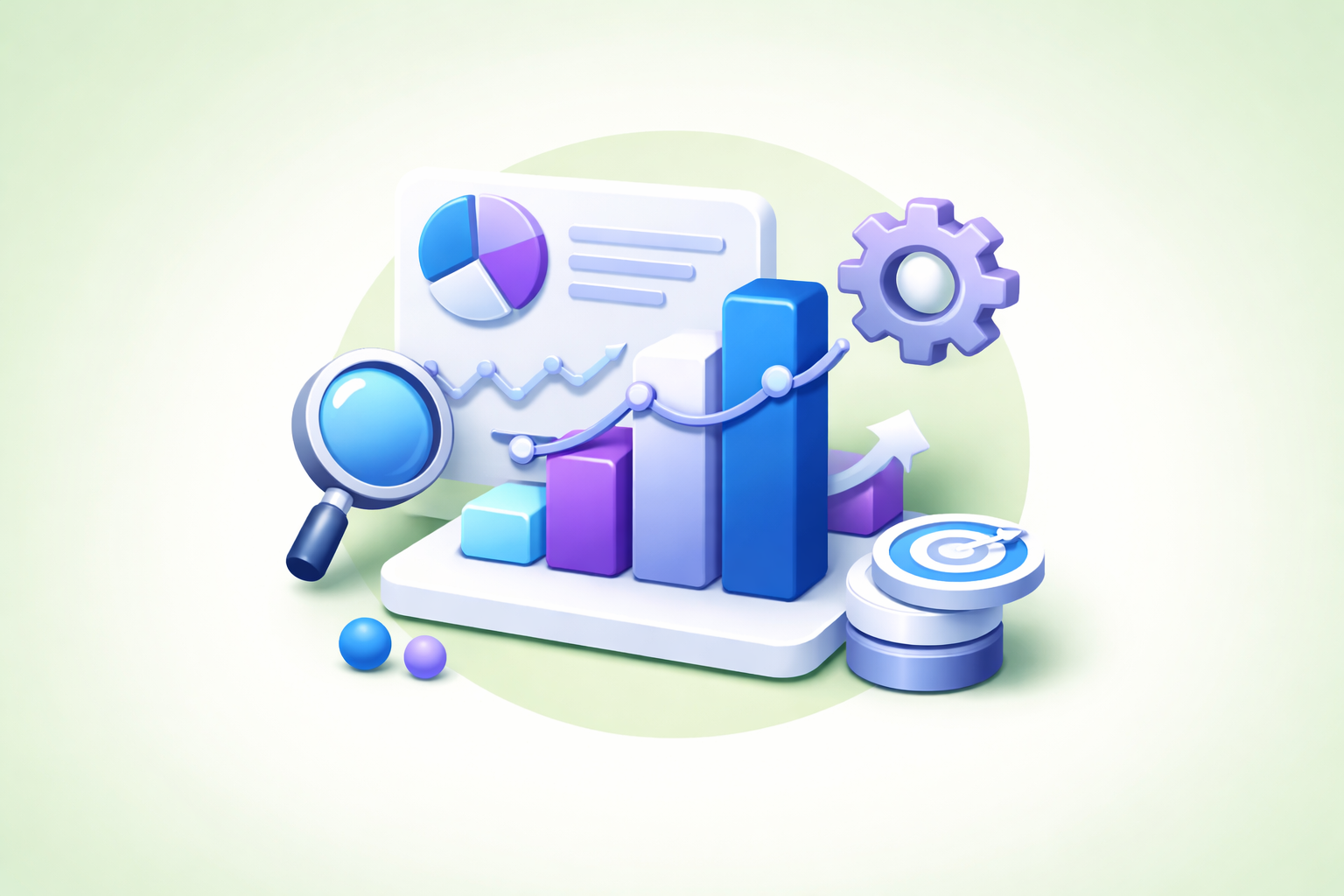 Data analytics icon set design