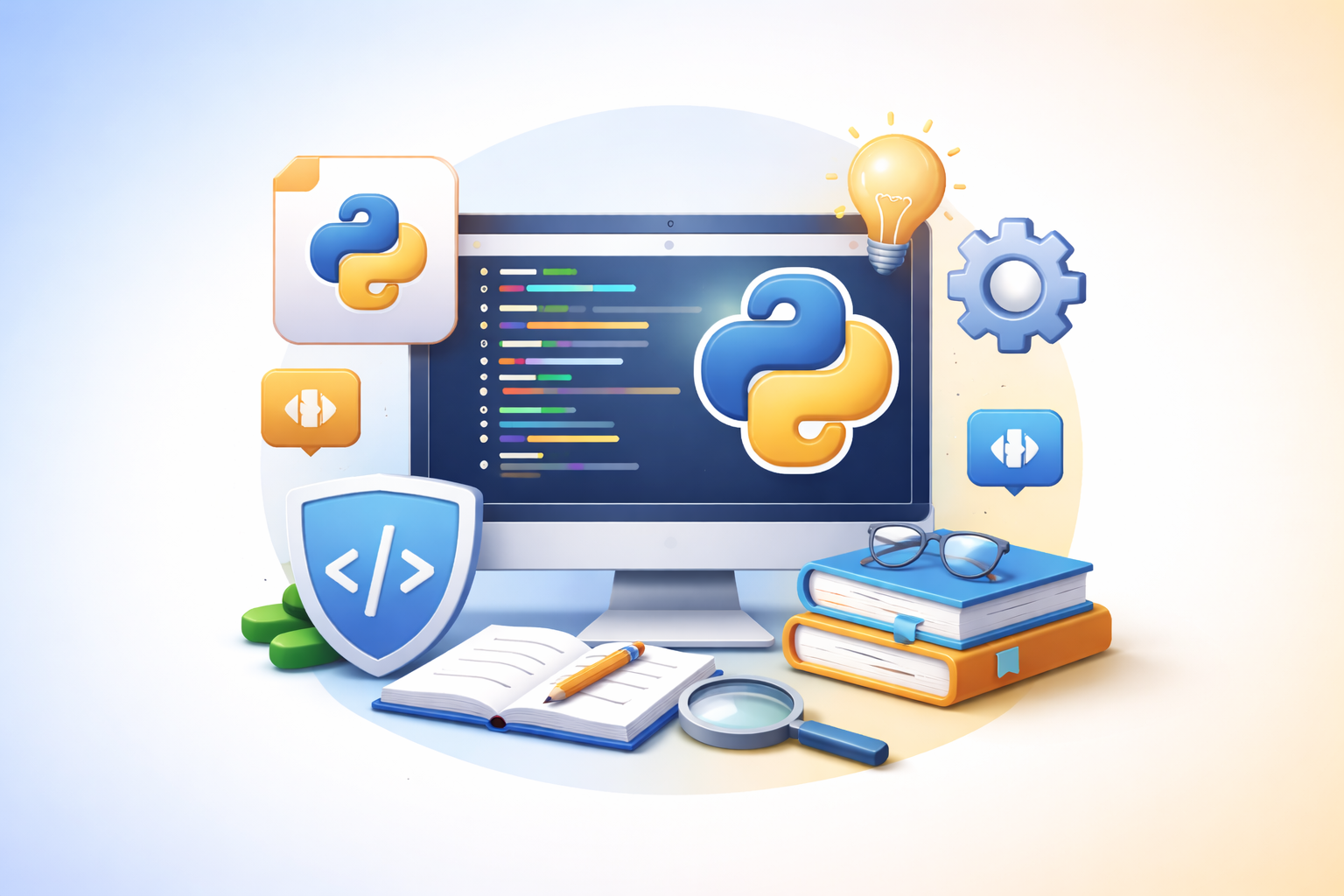 Python programming essentials in 3D