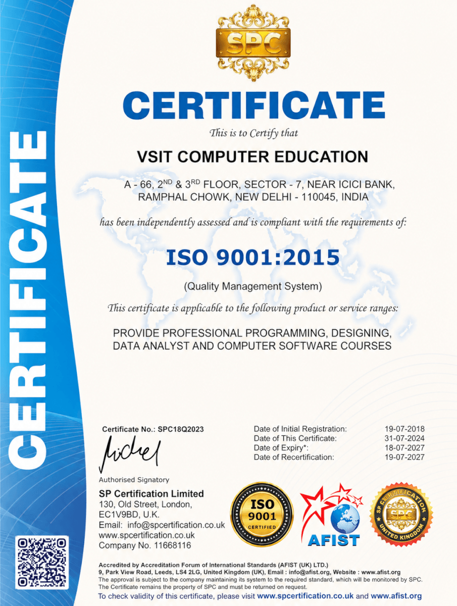 ISO 9001:2015 Certificate